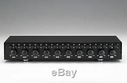 10 Zone 2 4 6 8 Pair Speaker Selector Switch Switcher with Volume Level Control