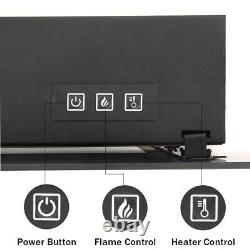 1400W 42 Electric Fireplace Wall Mounted Heater Remote Control 3 Flame Level