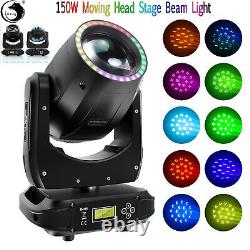 150W Moving Head Stage Light 16CH LED ZOOM Beam RGBW Gobo 6+12Prism DMX DJ Party