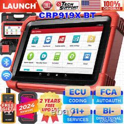 2024 LAUNCH CRP919XBT Elite Car Bidirectional Diagnostic Scanner Tool Key Coding