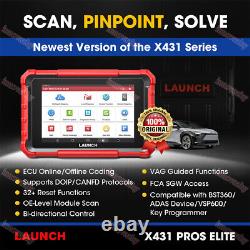 2024 LAUNCH X431 Pros Elite V + Bidirectional Car Diagnostic Scanner Key Coding