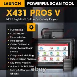 2024 LAUNCH X431 V + PRO5 Elite Bidirectional Car Diagnostic Scanner Key Coding