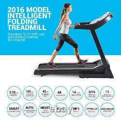 2.5Hp APP Control Folding Treadmills with 3Level Manual Incline & Auto Lubrication
