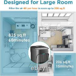 2 Pack Air Purifiers For Home Large Room True HEPA Washable Filter Air Cleaner
