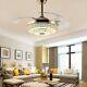 42 Inch Bluetooth Crystal Ceiling Fan Light And Remote Control 3 Lights Level