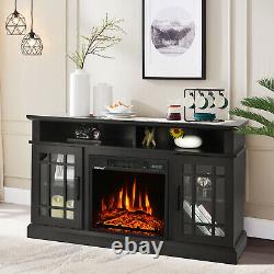 48 Fireplace TV Stand With Electric 1400W Fireplace for TVs up to 50 Inches