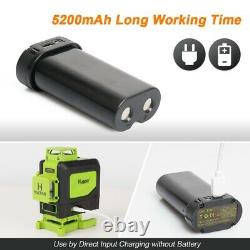 4D Cross Lines Green Laser Level Measure With Remote Control OSRAM Light Source