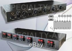 5ZONE 2AMP Speaker Selector Switch Switcher with Level Volume Control