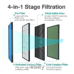 6 Pack Replacement True HEPA Filter for MOOKA KJ203F / SimPure HP9 Air Purifier
