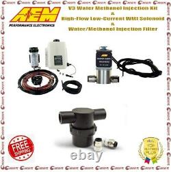 AEM V3 Water Methanol Injection Kit Low-Current WMI Solenoid + Injection Filter