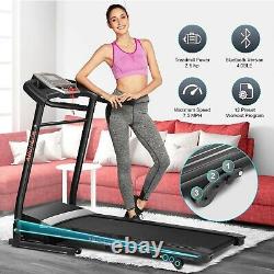 ANCHEER Electric Treadmill Folding Running Machine 3-Level Incline APP Control
