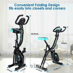 APP Control Folding Exercise Bike Indoor Stationary 10-level Magnetic Resistance