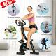 App Control Folding Exercise Stationary Bike With 10-level Magnetic Resistance