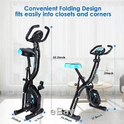 APP Control Folding Exercise Stationary Bike with 10-Level Magnetic Resistance
