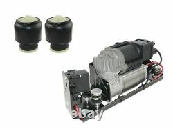 Air Compressor Pump+2Air Spring bags For 5 F11 518d 520d 525d 535d 530d xDrive