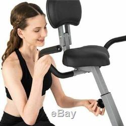 AuWit Magenetic Exercise Bike withMulti Level Control Adjustable LCD Screen Black
