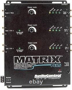 AudioControl Matrix Plus 6-Channel Line Driver w Remote Level Control Input, NEW