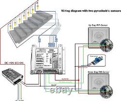 Automatic LED Stairs Lighting system SmartStairway SS-26LCD