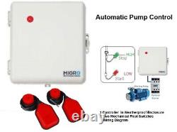 Automatic Pump Tank Level Control Start Stop, Sump, Water High Low Float Switch