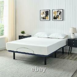 Bed Frame Queen Adjustable With 8-Button Wireless Remote Control 6 Steel Legs