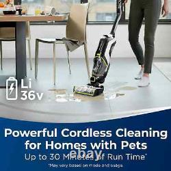 Bissell Crosswave Cordless PET Max Hard Floor Wet Dry Vacuum 36 Volt (2590)