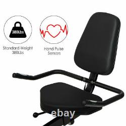 Bluetooth App Magnetic Recumbent Exercise Bike 8Level Resistance Adjustable Seat