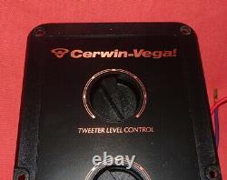 CERWIN VEGA = AT-15 = CROSSOVER MID RANGE and TWEETER LEVEL CONTROL = WORKING