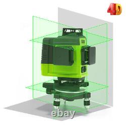 CLUBIONA 16 Line 4D Powerful Green Laser Level Remote Control Floor & Wall Mount