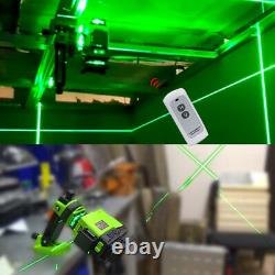 CLUBIONA 360° 4D 16 Lines German Green Laser Level Remote Control Self-Leveling