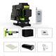 Clubiona 3d/4d 12/16 Lines Green Laser Level 360 Self-leveling With Remote Control