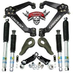 Cognito Boxed BJ Control Arm Level Kit 01-10 GM Trucks -Stage 4 w Bilstein Shock
