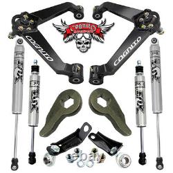 Cognito Boxed BJ Control Arm Level Kit 01-13 GM 2500 SUVs Stage 4 with Fox Shock