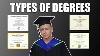 Different Types Of Degrees Explained Associates Bachelors Masters Doctorate And Professional