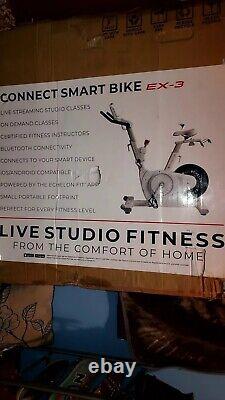 Echelon Connect EX3 Indoor Cycling Cycle Cardio Exercise Bike White