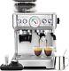 Espresso Machine With Grinder, Milk Frother, 20 Bar Pump, Stainless Steel