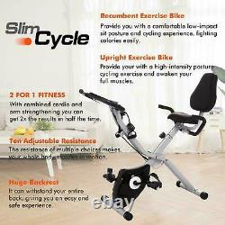 Folding Exercise Bike Cycling Bike+App Control 10-level magnetic resistance HOME
