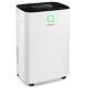 Hogarlabs 4000 Sq Ft 50 Pint Home Dehumidifier Digital Panel & 24h Timer With Hose