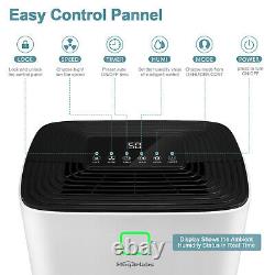 HOGARLABS 4000 Sq Ft 50 Pint Home Dehumidifier Digital Panel & 24H Timer with Hose