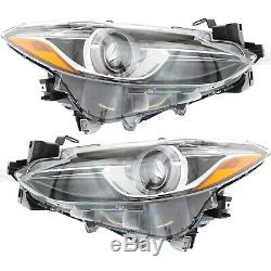 Headlight For 2014-2018 Mazda 3 Driver and Passenger Side