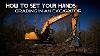 How To Grade With An Excavator How To Set Your Hands Grading In Excavator Excavator Tips U0026 Tricks