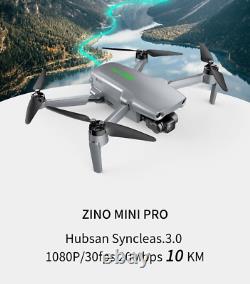 Hubsan ZINO MINI PRO 64GB 4K Drone 10KM GPS FPV 3-Gimbal Foldable Quadcopter US