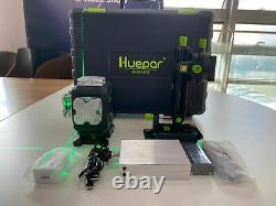 Huepar 12 Lines 3D Cross Line LCD Display Bluetooth &Remote Control Laser Level
