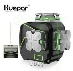 Huepar S03CG Laser Level 3D 360, Bluetooth, Remote control, LCD
