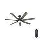 Hunter Fan 60 In Casual Matte Black Indoor Ceiling Fan With Light Kit And Remote