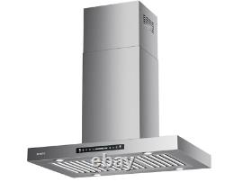 IKTCH Upgrated 36Island Mount Range Hood, 900 CFM Ducted Range Hood, IKIS02-36