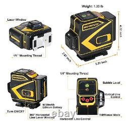 INSPIRITECH 3x360° Floor Tile Laser Level with Battery and Remote controller