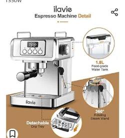 Ilavie 20 Bar Espresso Machine EM3209