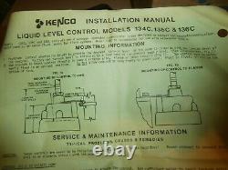 Kenco Liquid Level Control Switch 134C8