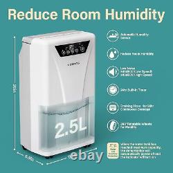 Kesnos 2500 Sq. Ft Automatic Dehumidifier for Home and Basements with Drain Hose