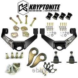 Kryptonite Control Arm Kit/Cam Bolt & Pin/Leveling Kit For 20+ GM 2500HD/3500HD